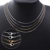 6pcs/lot 41cm Metal Copper Link Chain With Alloy Lobster Clasp for DIY Jewelry Making Handmade Necklace Accessories Wholesale