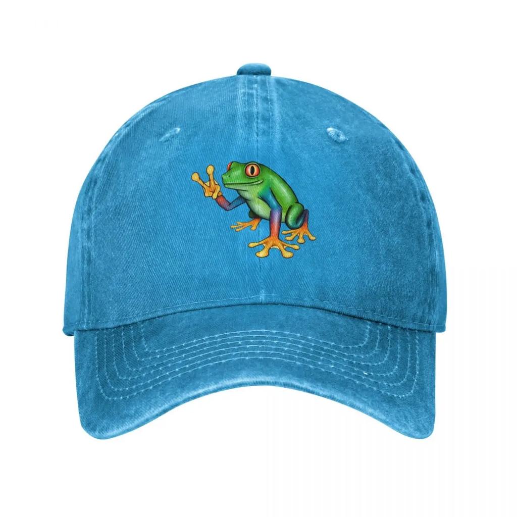 Peace Frog Baseball Cap Visor Anime Hat Luxury Brand Big Size Hat Womens Beach Unisexs