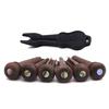 6-Piece Acoustic Guitar Set: Rosewood Bridge, Tuning Pegs, Abalone Inlays + Peg Remover (H-16)