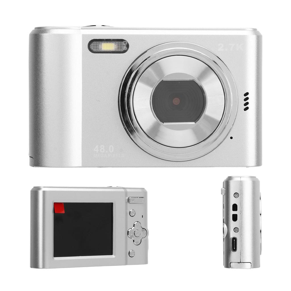 2.4in Digital Camera 48MP 1080P 8X Zoom Selfie Anti Shaking Camera for Teens Students Boys Girls Seniors
