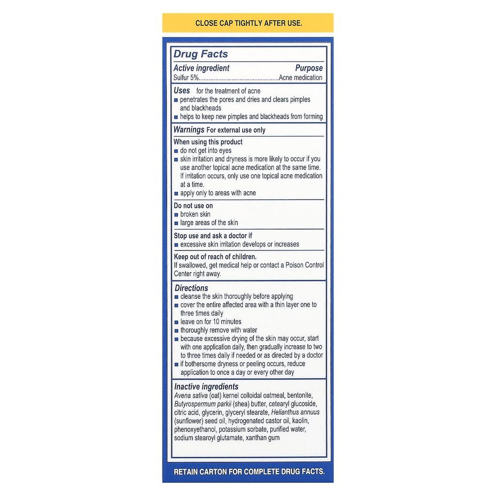 Earth'S Care, Acne Treatment Beauty Mask, 71G(2.5Oz)