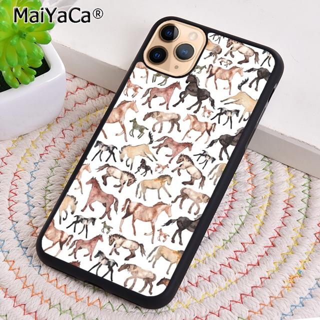 Horses Pattern Collage Phone Case For iPhone 17 Air 16 15 14 Plus 12 13 Pro Max Shell Cover Coque