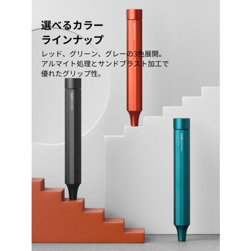 HOTO 24-in-1 Precision Screwdriver (Gray) - Lightweight, Compact, Aluminum Alloy Body, Magnetic Bit Holder, 12 S2 Alloy Steel Bits, for DIY and Applia