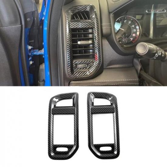 Carbon Fiber Front Air Outlet Vent Cover Trim For Dodge Ram 1500 TRX 2022 2023