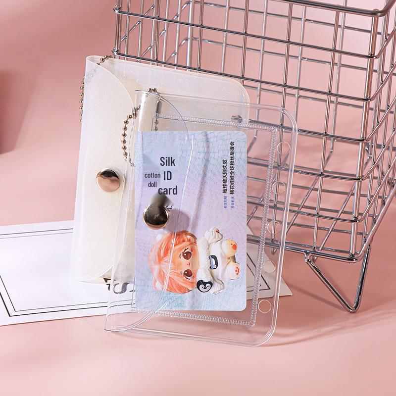 Upgraded A8M5 Double-Sided Loose-Leaf Card Holder & Transparent Coin Purse