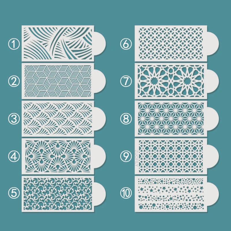 Krajkový květinový hrotový vzor Fondánová tisková šablona Dutá cukrová sítková forma Šablona na svatební dort Šablona na zdobení okraje Pečicí nástroje