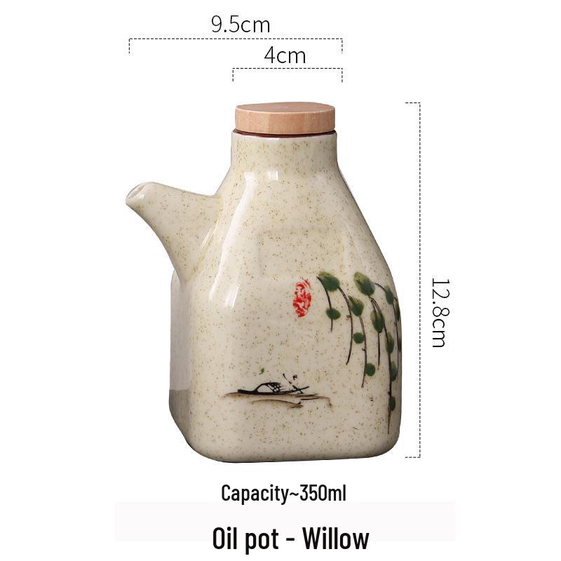 Ceramic Oil and Seasoning Bottle for Noodle Shops