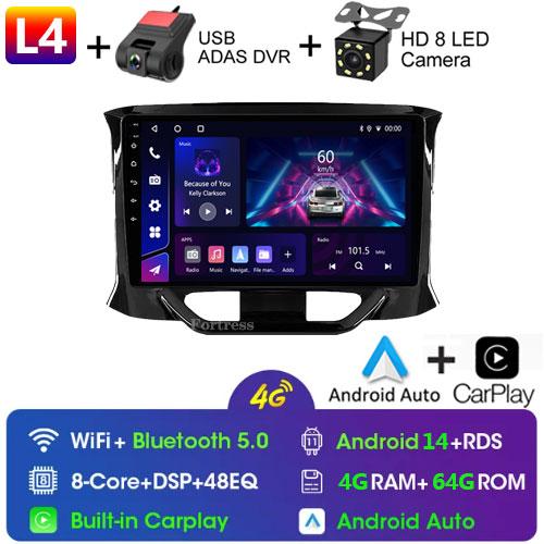 For LADA X Ray Xray 2015 - 2019 2 Din Android 12 Car Radio Multimedia Video Player Stereo Carplay Auto 4G Head Unit GPS IPS DSP