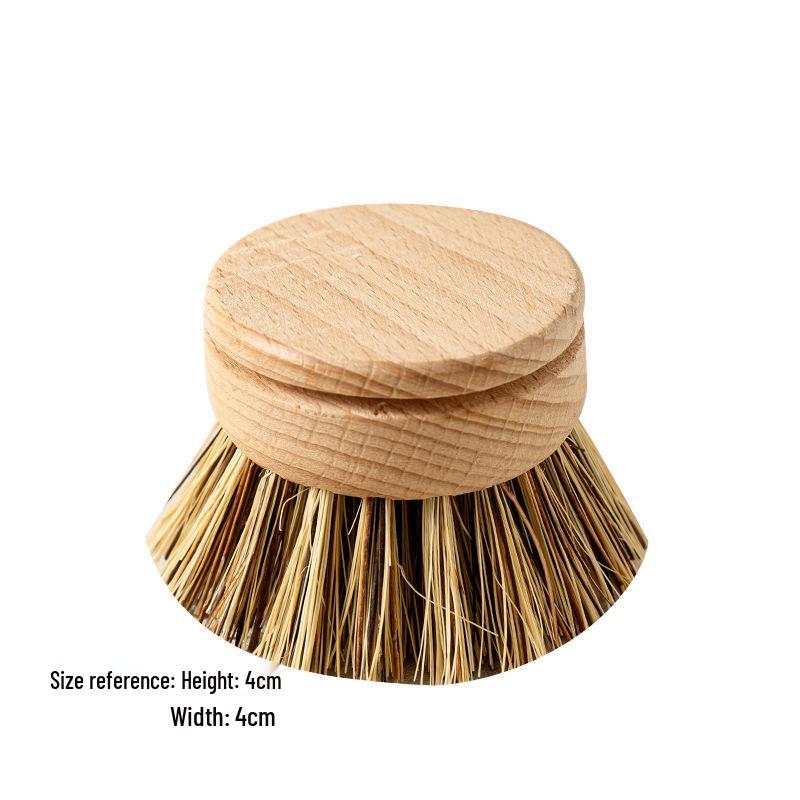 Bambus Küchenbürsten Set: Kurzstielige Geschirr- und Topfreinigung mit Sisalborsten