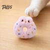 Catnip Cat Toy Donut Shape Toy, with Natural And Rattle Paper, PP Cotton Filling Stimulating Teaser Chew Bite Anxiety Relief Pet for Cats Teeth