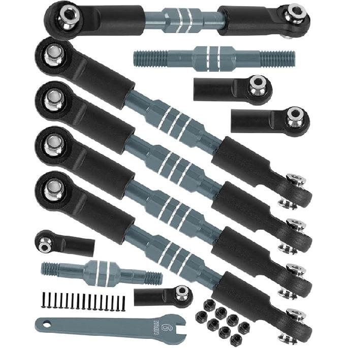 RC Turnbuckles Camber Links Upgrades Part for 1/10 Slash/Stampede/Rustler/Bandit 2WD VXL,Aluminum Turnbuckles Camber Links Hops Up,Navy Blue