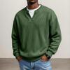 Herren V-Ausschnitt Cord Trainings sweatshirt Lässiger Langarm Pullover Top für Herbst und Winter