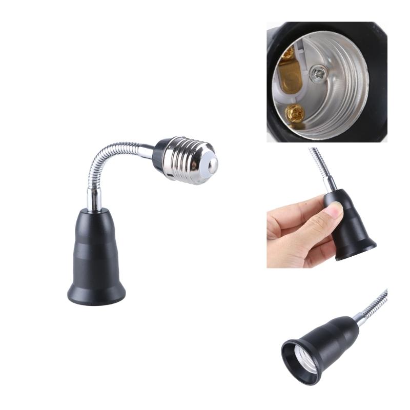 Adjustable E27 to E27 Light Bulb Socket Extender 360 Degree Swivels for Various E27 Lamp, 19cm
