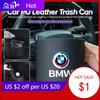 BXU1 2025 Hot Car Trash Can Seatback Leather Organiser Trash Storage Accessories Interior For X3 X5 M5 M3 E46 E90 E60 F10 E39 F30