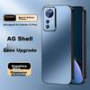Xiaomi 12 Pro Telefoonhoesje, Xiaomi 12S Pro Beschermhoes, AG Mat Glas Volledige Bescherming Eenvoudig XIAOMI Luxe Zakelijke Stijl, Buitenkant Saffierblauw