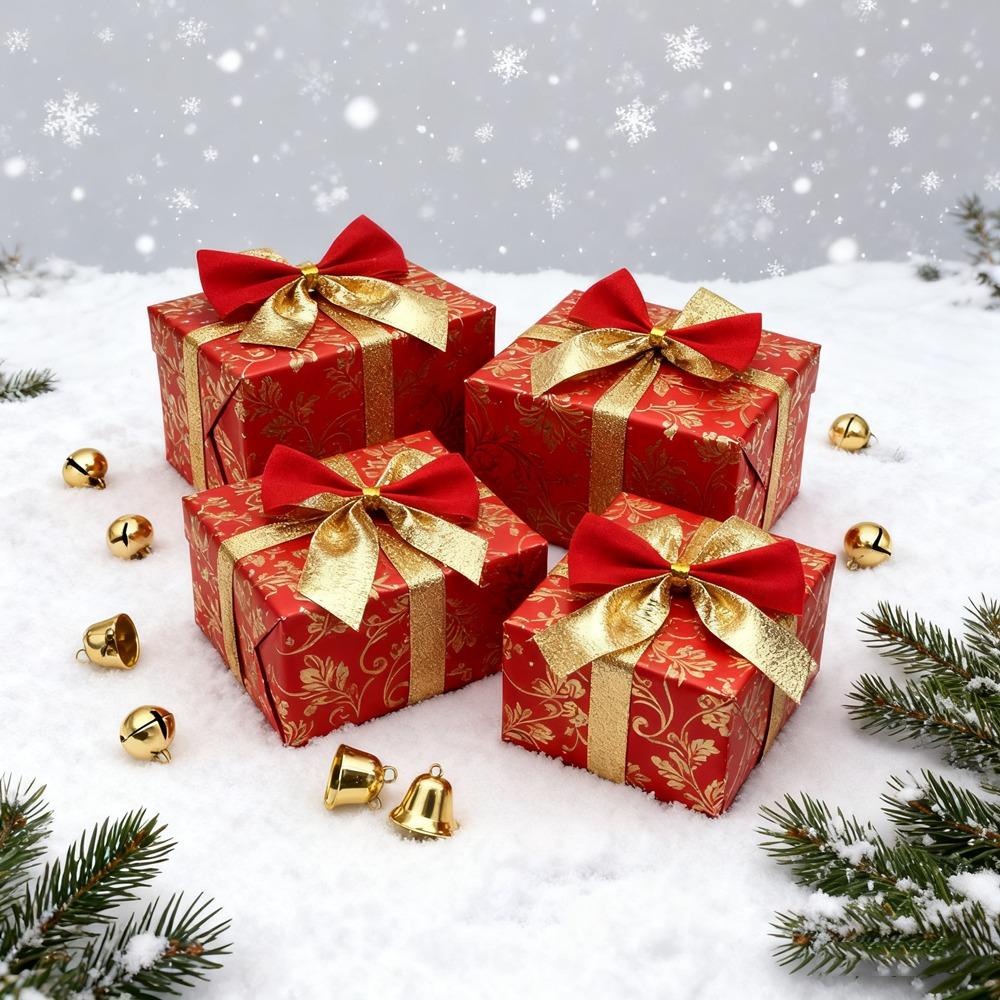 50Pcs Christmas Decor Christmas Tree Bow 5.5CM Red Velvet Bow Xmas Tree Ornaments Home New Year 2026 Home Decoration Mini Bows