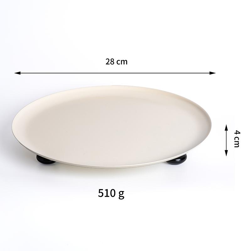 Decorative Trays Home Decor Round Storage Tray Organizer Storage Box Table Vase Aromatherapy Stand Candlestick Stand