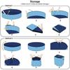 Foldable Pet Pool for Dogs & Cats 80x30cm Bathing Tub Swimming Pool Sandbox