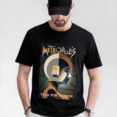Fritz Lang Germany Silent Movie Metropolis T Shirt 0521 Maria Cyberpunk Sci-fi