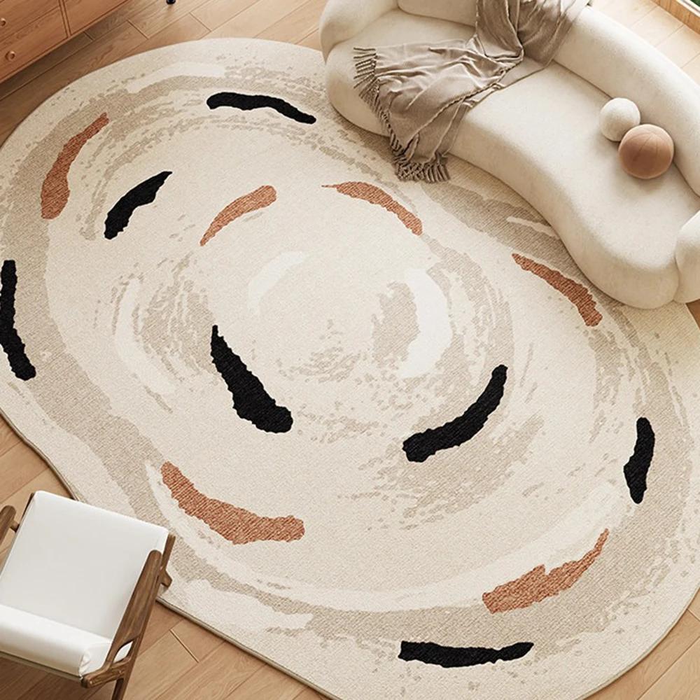Living Room Carpet Irregular Shape Light Luxury Rug Bedroom Mat Soft Washable Rugs Anti-slip Mats Home Decoration Alfombra Salón