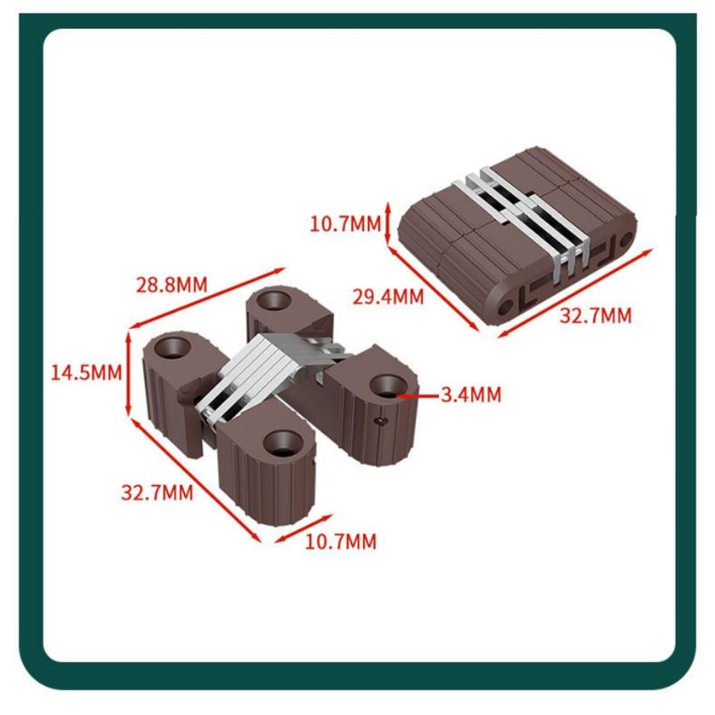 Krzyżowe Ukryte Zawiasy Plastikowe Żelazne Składane Drzwi Stół i Krzesło Zawias Krzyżowy Plastikowy Zawias Ukryty Akcesoria Meblowe