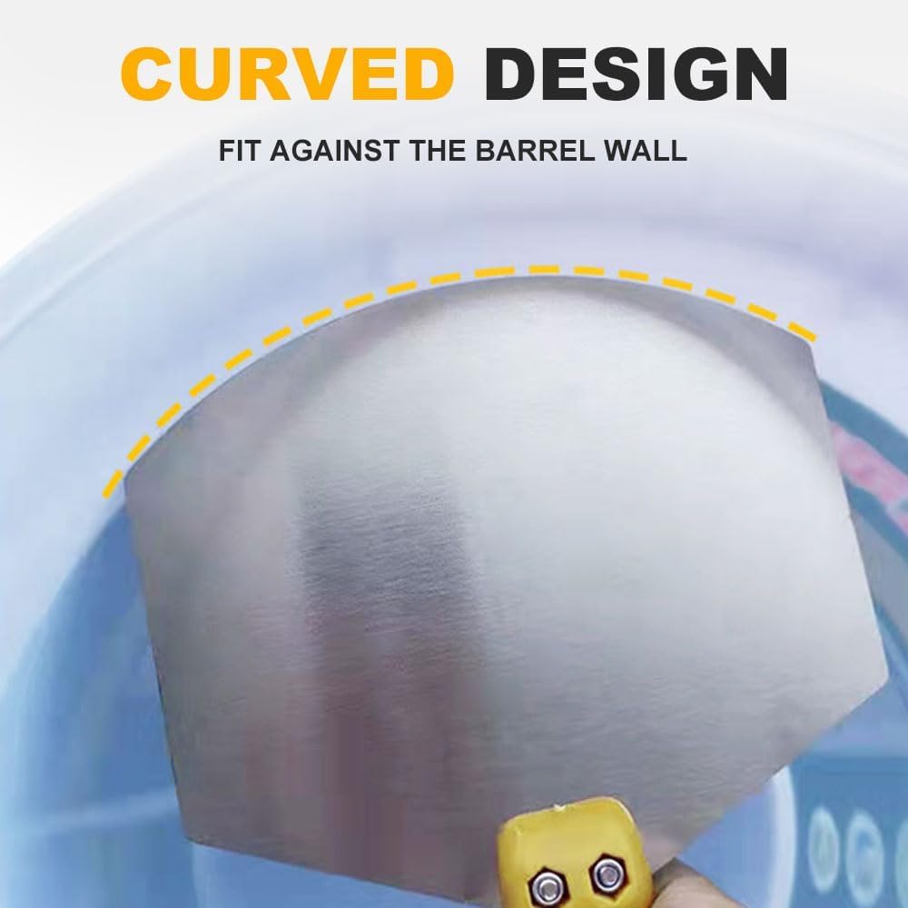 

Stainless Steel Putty Knife Scraper Paint Filling Spatula Painters Tool Paint Feed Filling Scraper Spackle Knife for Plaster Curved gray shovel