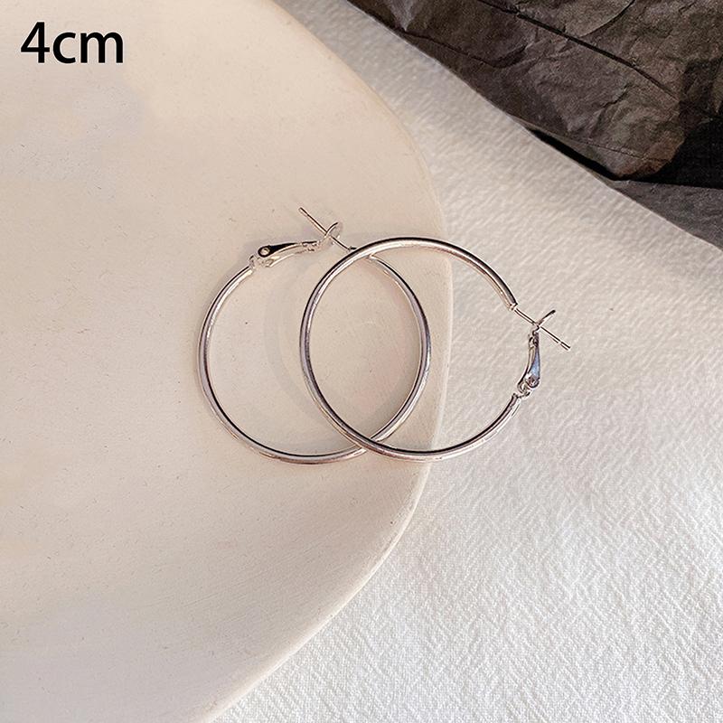 Classic Simple Exaggerate Big Geometric Circle Hoop Earrings For Women Temperament Fashion Korean Dangle Party Jewelry Accessory