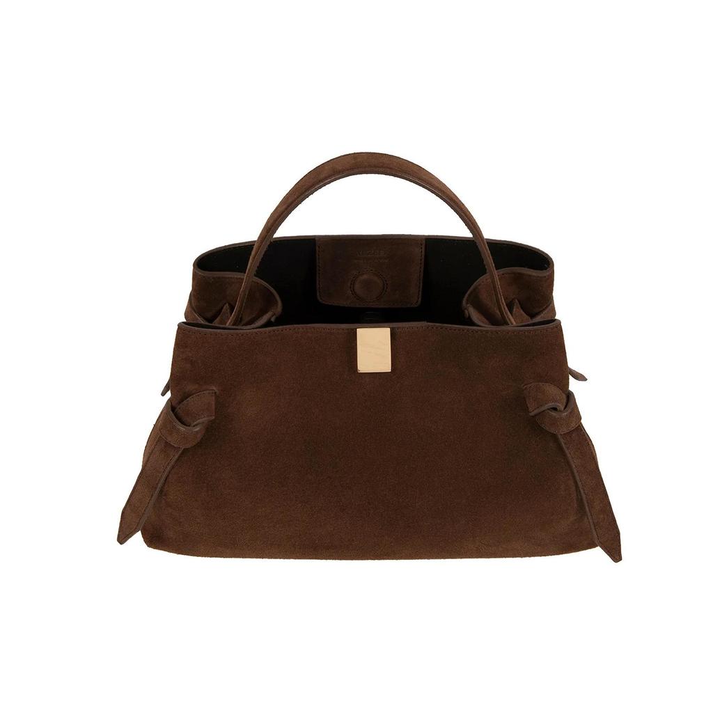 YUZEFI Potsticker Retro semišová taška přes rameno pro podzim/zimu