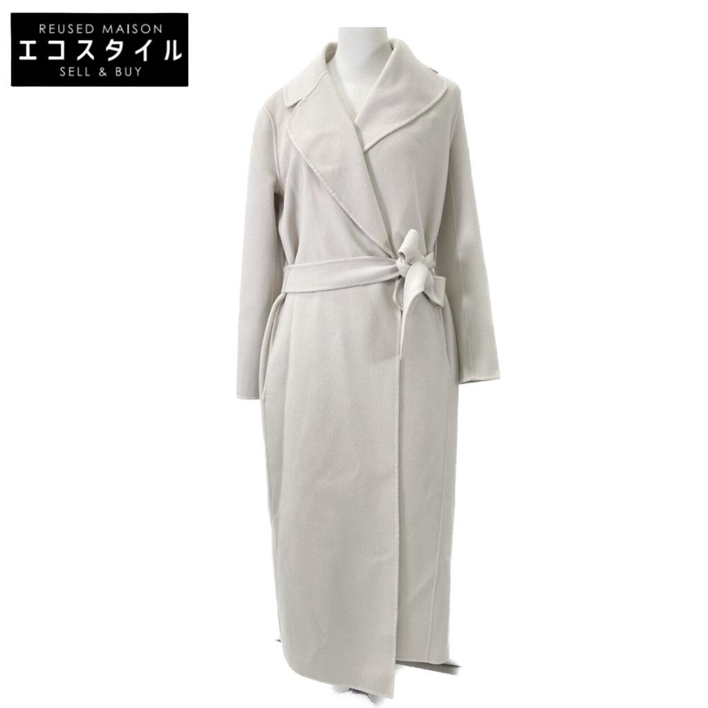 Max Mara In Good Condition 901614136 CUCITO AMANO Wool Coat 34 IvoryUsed