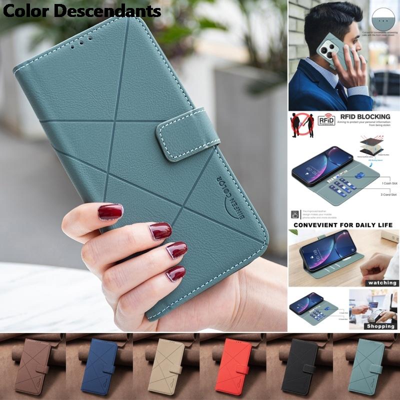 

Luxury Wallet Magnetic Flip With Card Leather Phone Case for XiaoMi RedMi 14C 13C Note 14 Pro Plus 13 12 11 11S 10 Cover Hoesje RedMi 14C коричневий