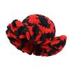 Sweet Ruffled Edge Fisherman Hat Cable Knit Winter Warm Bucket Hat Windproof Knitted Beanie  Women