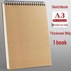 Coil-Bound Hardcover Sketchbook – Multiple Sizes: A3, A4, A5, 4K, 8K, 16K, 32K for Art and Drawing