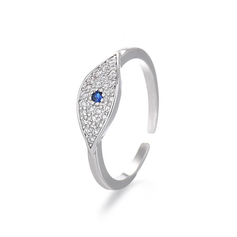 

Регулируемое синее кольцо с Глазом Фатимы для женщин - Европейский и американский стиль 2023 года