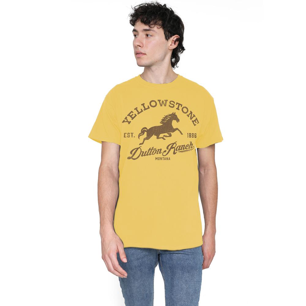 Yellowstone Herre Dutton Ranch Heste-T-skjorte