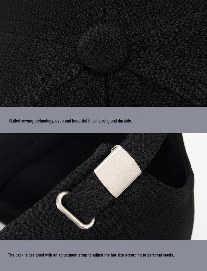 Unisex Duckbill Hat: Embroidered M, UV Protection Baseball Cap for All Seasons