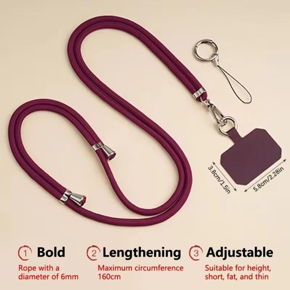 With Patch Phone Lanyards Adjustable Phone Strap Lanyard Universal Hanging Cord Strap  Outdoor