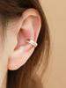 Minimalpiercing 14K Double-Row Inner Conch Ear Cuff Ring Earrings