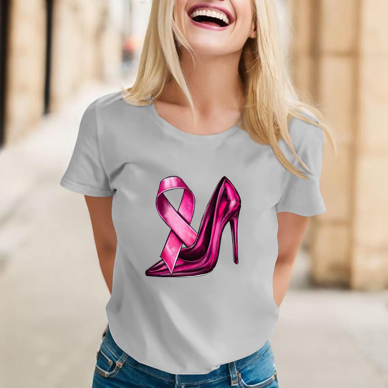 

Женские модные повседневные топы с короткими рукавами и круглым вырезом, плиссированные топы с короткими рукавами и принтом S