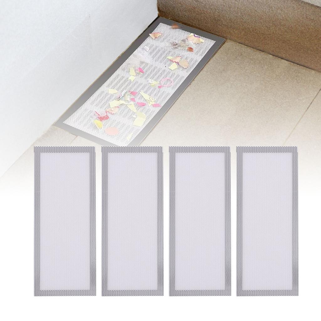 4 Stück Bodenlüftungsnetzabdeckung, PVC, magnetisch, staubdicht, Bodenregister-Bildschirmabdeckung für Zuhause, Wanddecke