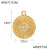 CARLIDANA DIY Baroque Zircon Heart Star Handmade Accessories Charm Stainless Steel Gold Plated Pendant Fashion Jewelry Making