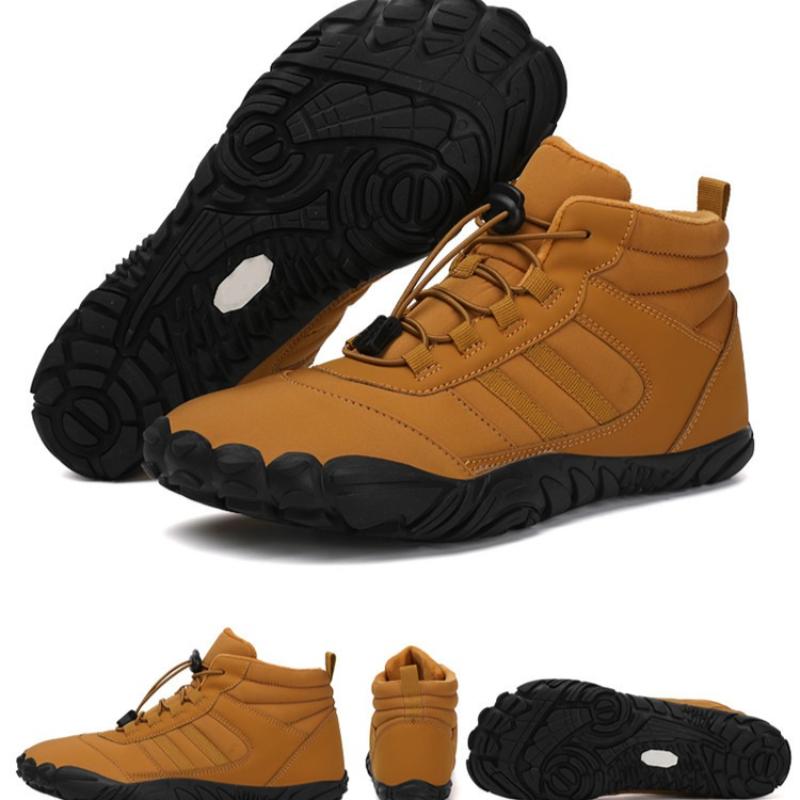 Fashion Couple Winter Boots Plush Warm Snow Boots Couple High-top Cotton Shoes Outdoor Non Slip Hiking Shoes Barefoot Shoes Fur Sneakers