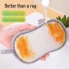 Non-Scratch Fiber Wool Dishwashing Sponge for Non-Stick Pots