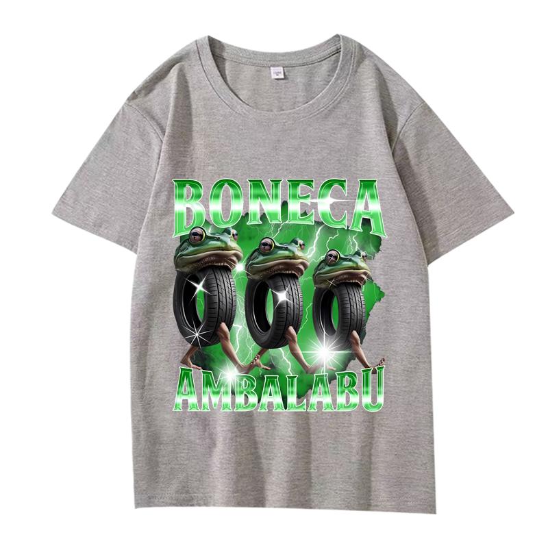 Boneca Ambalabu Brain Rot Italian Brainrot Meme T Shirt Men Women Oversized 100% Cotton  Summer Unisex Plus Sizetops