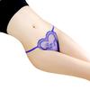 Sexy Women Solid Color Honeymoon G-String Heart Underwear Thong Panties Briefs
