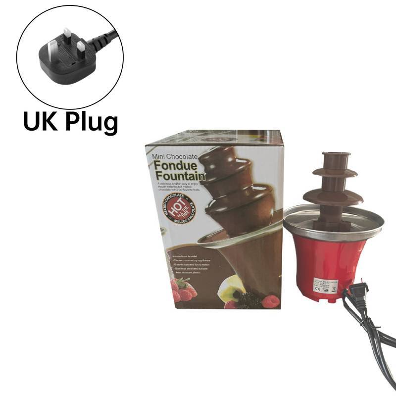 Diy Mini Chocolate Fountain With 3 Layers And Builtin Heating For Party Treats