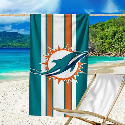 Dolphins Team Quick-Dry Microfiber Beach Towel Super Soft & Absorbent for Bath, Beach, Travel  Bath Time Accessory, Fan Gifts