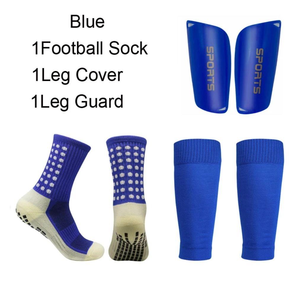 3pcs/set Comfortable Football Shin Pads Lightweight Football Ankle Socks Soccer Shin Guards  Mens