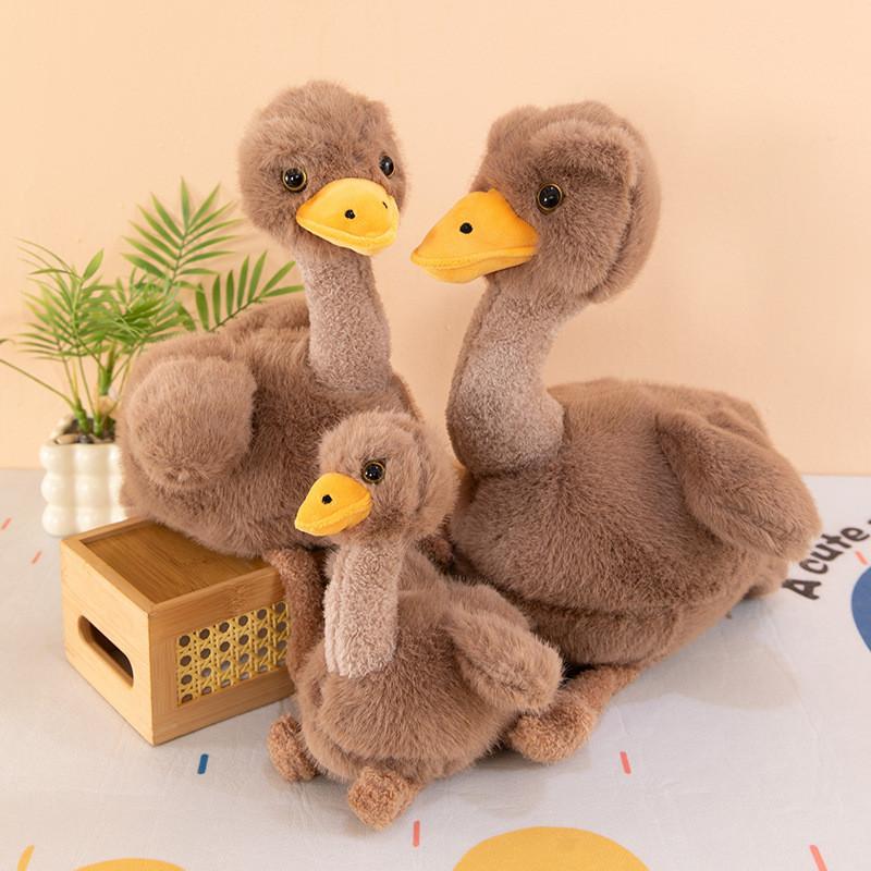 Plush Ostrich Toy Soft Animal Kids Comforting Gift For Children