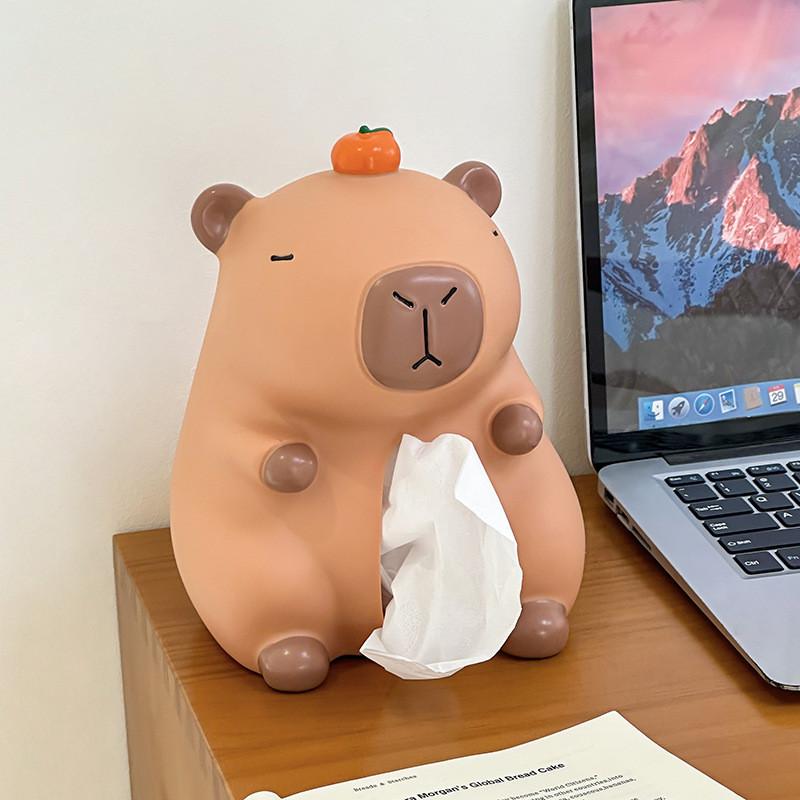Capybara Tissue Box Modern Minimalist Soft Silicone Tissue Holder For Living Room And Bathroom Decor