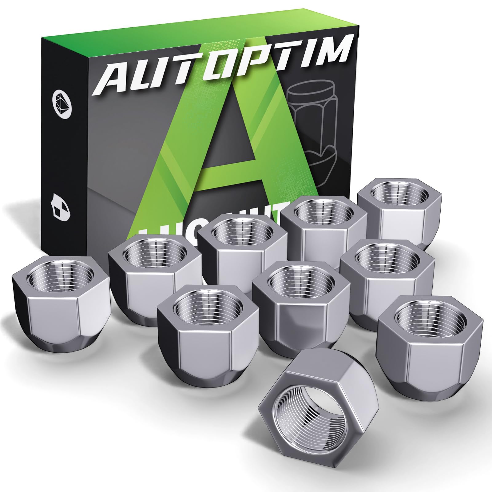 

AUTOPTIM 1/2-20 Гайки колеса прицепа - 10 шт. Оцинкованные 509 Прицеп 1/2 -20